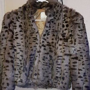 100 percent rabbit fur coat